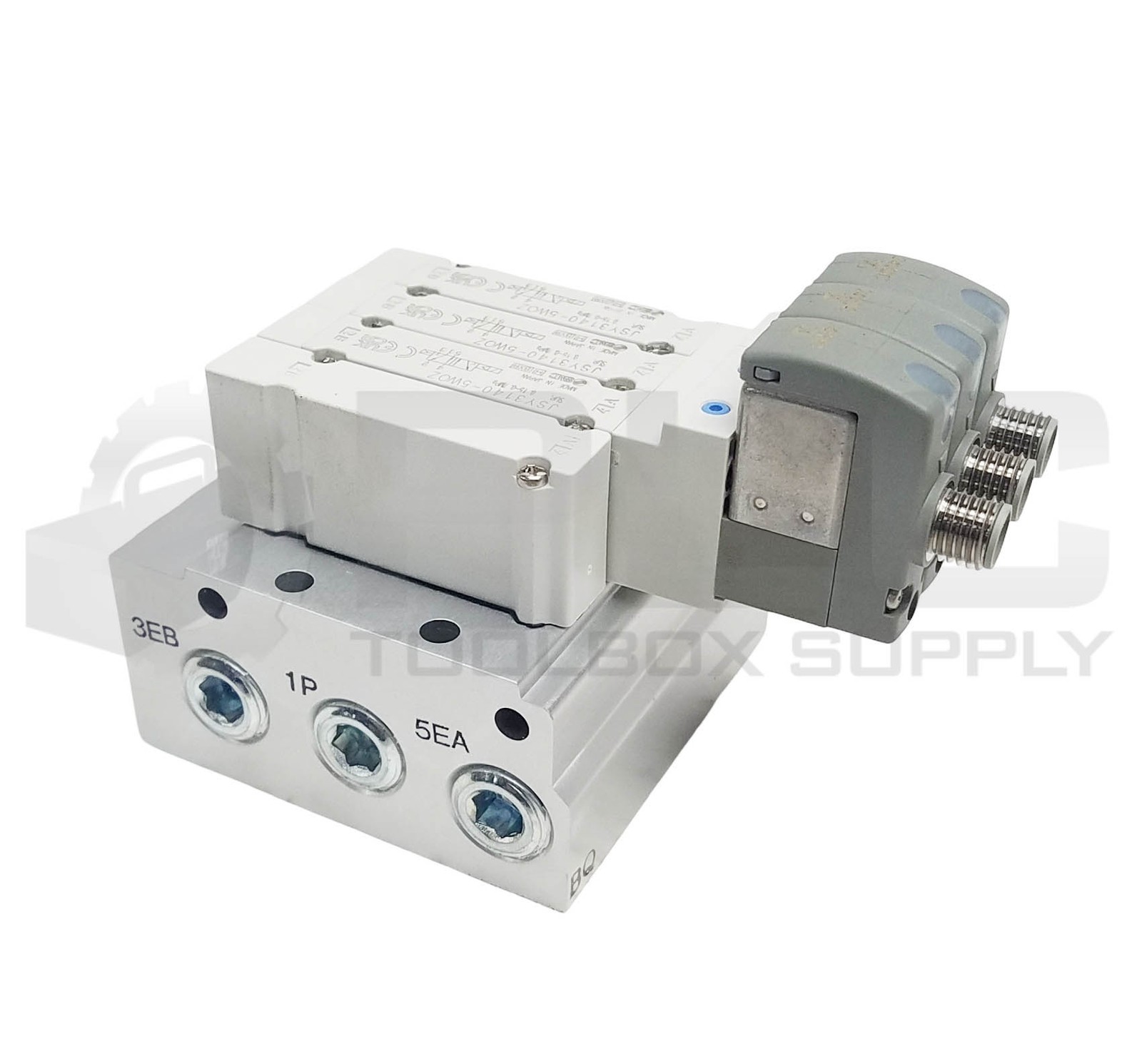 NEW SMC CASSETTE STYLE MANIFOLD 3 STATION w/ (3) JSY3140-5WOZ