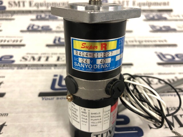 NEW Sanyo Denki 24VDC Servo Motor – R404-E11E27 w/Warranty