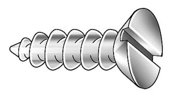 Zoro Select Wood Screw, #3, 5/8 in, Zinc