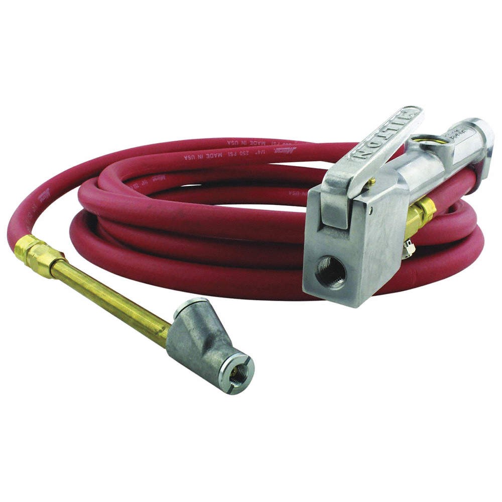 MILTON 98-A1-501 Dual Head Straight Chuck Inflator Gauge 51EP44