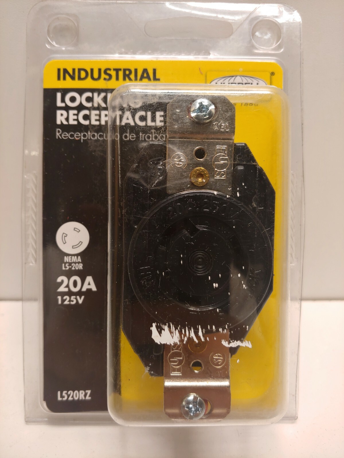 NEW OLD STOCK! HUBBELL 20A 125V NEMA L5-20R LOCKING RECEPTACLE L520RZ