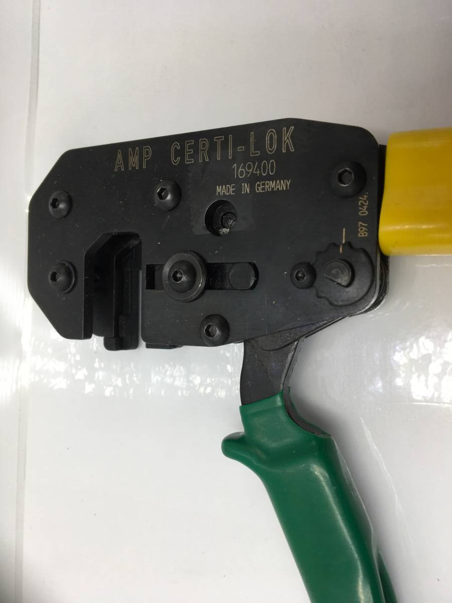 Amp Certi-Lok 169-400 Crimping Tool Good condition From Japan