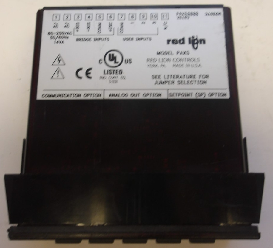 RED LION P/N: PAXS0000 PANEL METER 85-250 VAC 50/60 HZ 15 VA