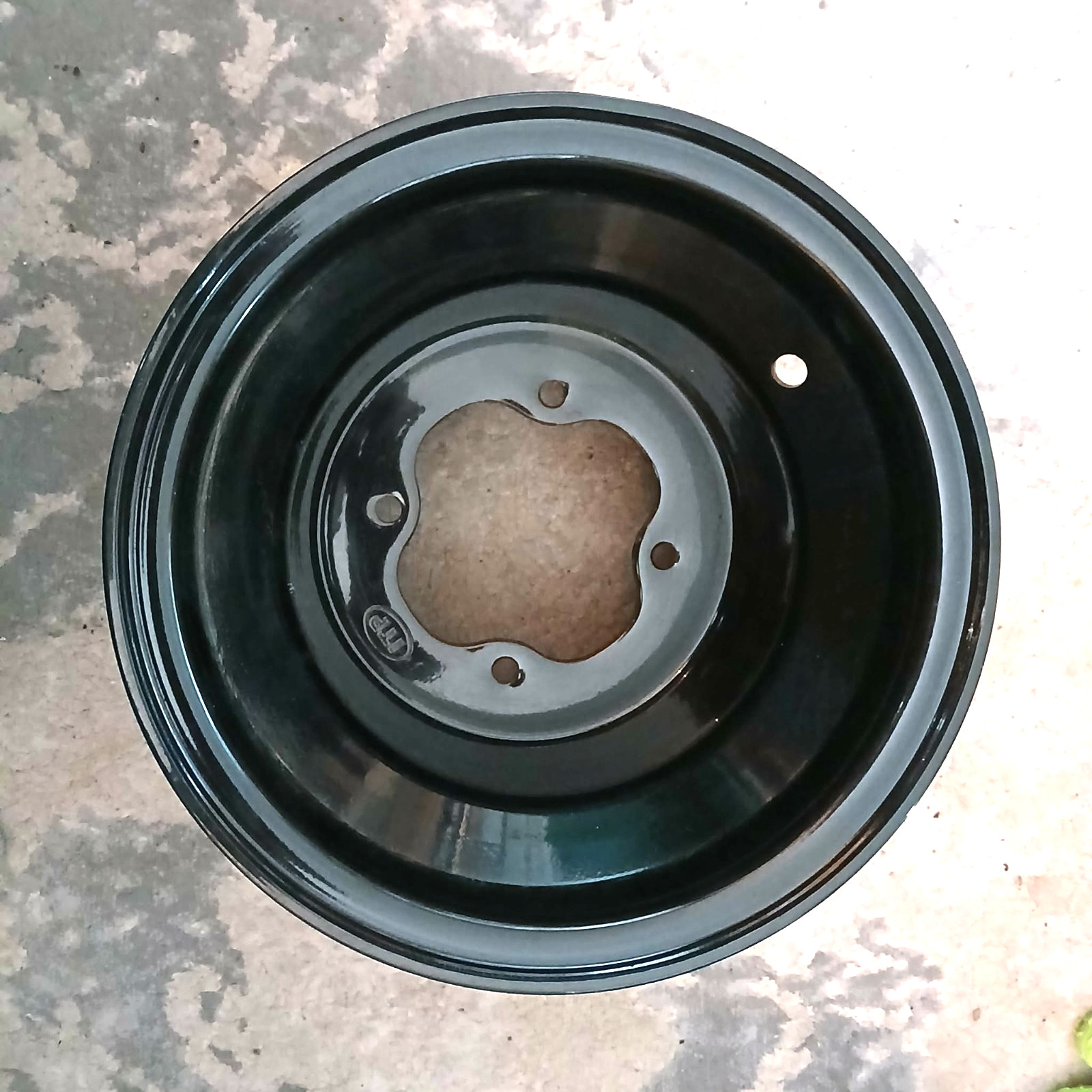 WPS #57-18320 REAR T-9 PRO WHEEL BLACK 9×8 4/115 NEW FREE SHIPPING