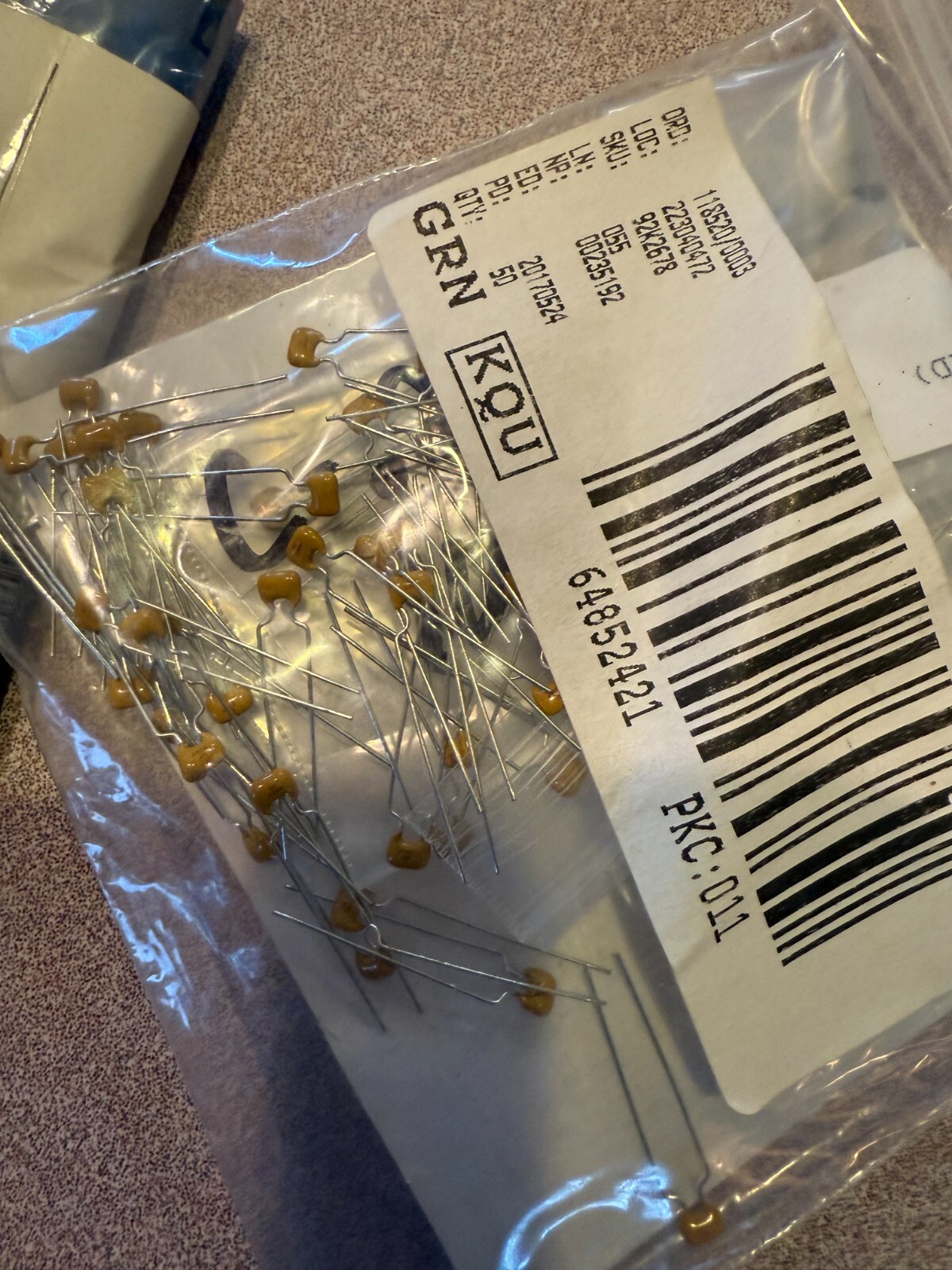 NEW LOT of 80 CAPACITOR .22UF 50V 10% Ceramic X7R radial # K224K20X7RF53H5