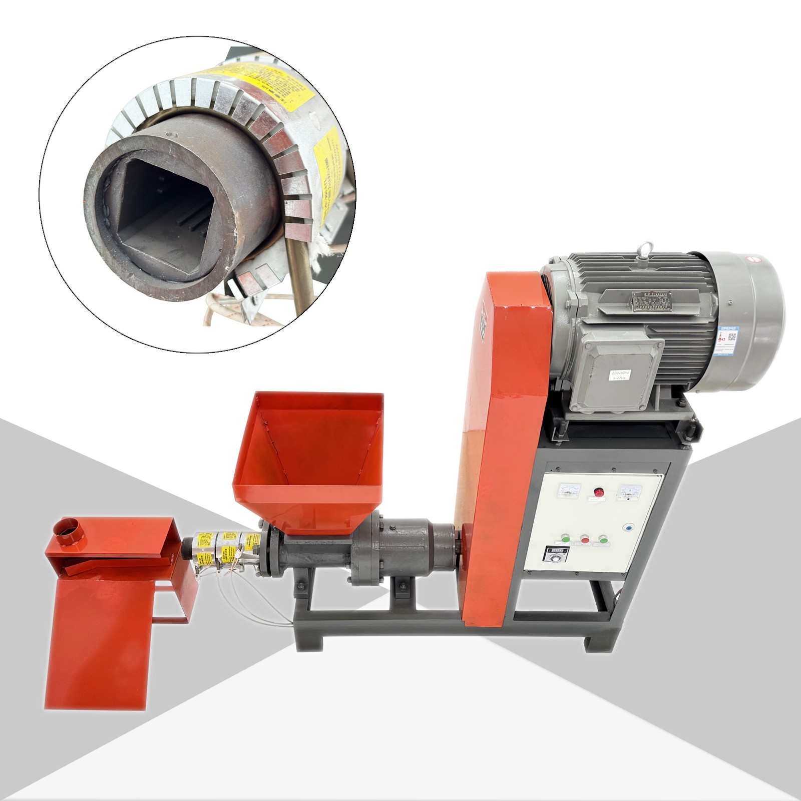 220V 3PH 36.7HP Wood Charcoal Molding Machine 220kg/h 4400-5000kcal/kg