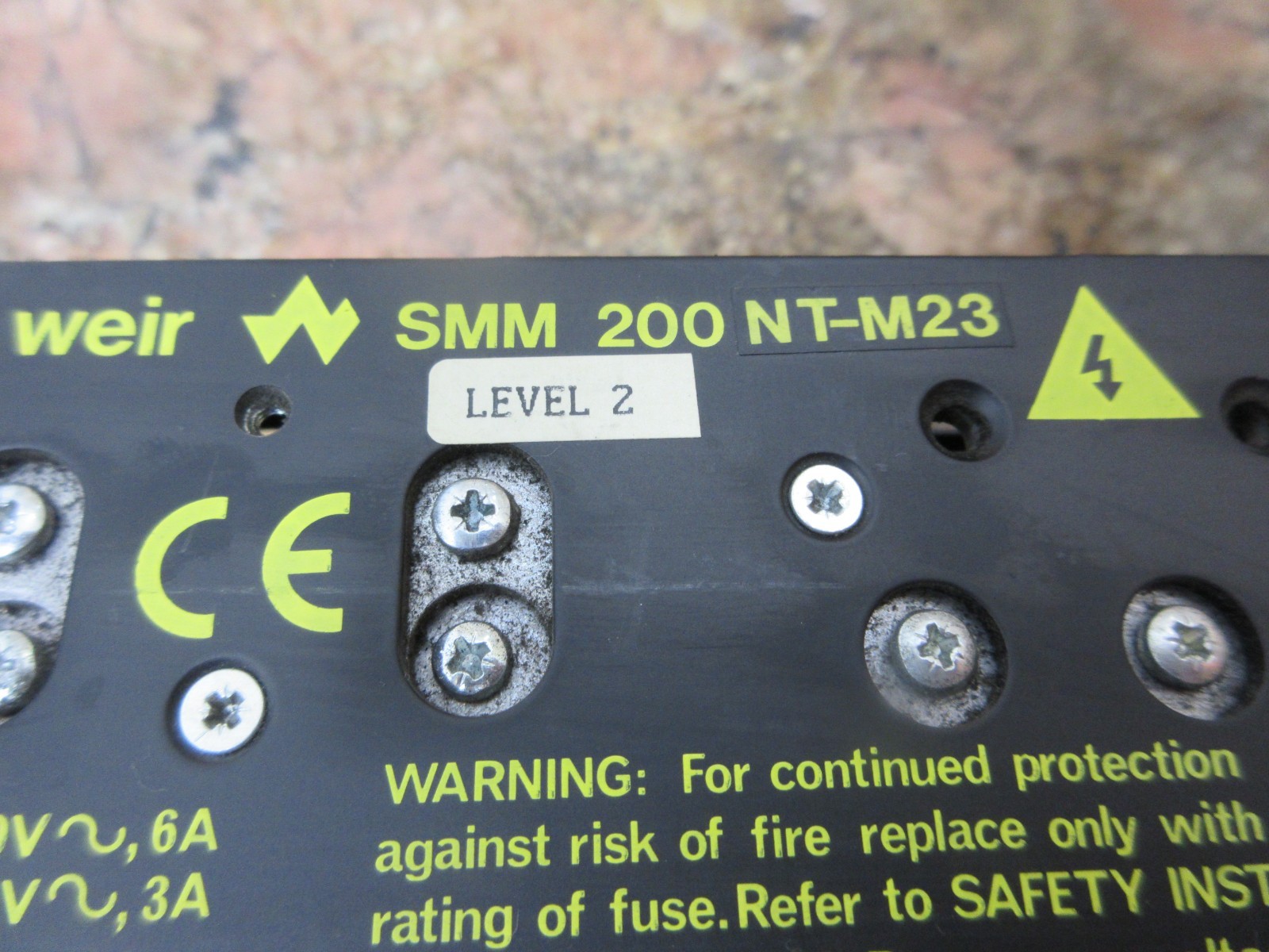 *SPECIAL 2000 CHARMILLES EDM CABINET WEIR SMM 200 NT-M23 VOLTAGE POWER SUPPLY