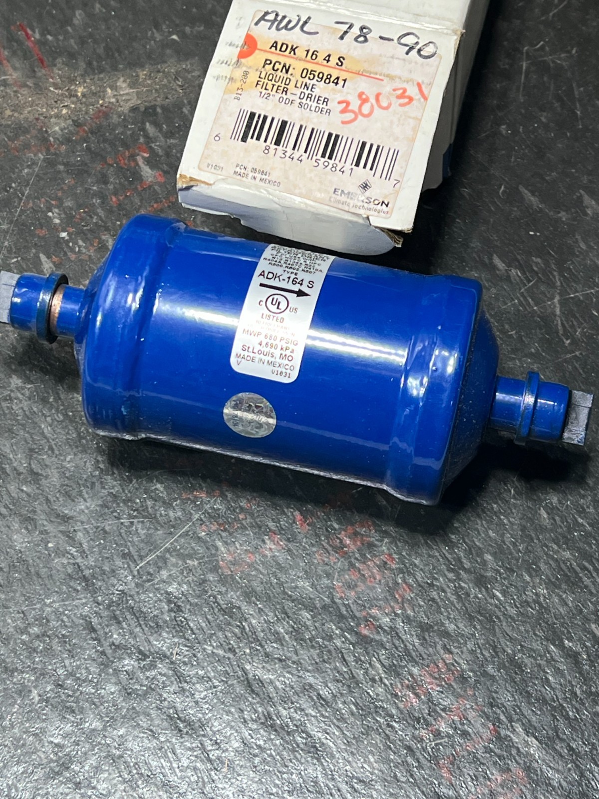 emerson adk164s nos poor packaging 059841