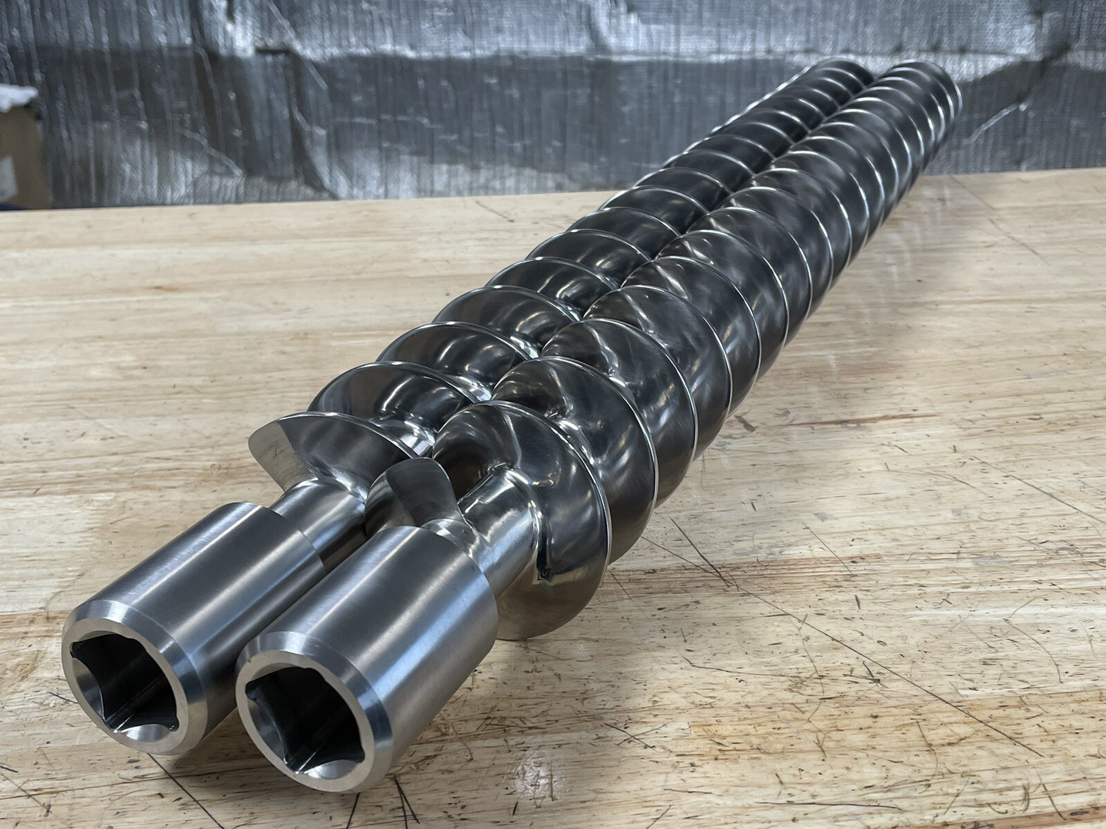 Hinds-Bock 304 Stainless Steel Augers Left & Right 1″ Drive.