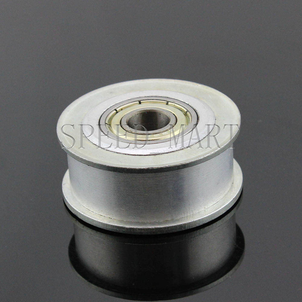 Smooth Idler Pulley With bore 8mm Bearing For wide 11mm XL MXL HTD3M Timing belt