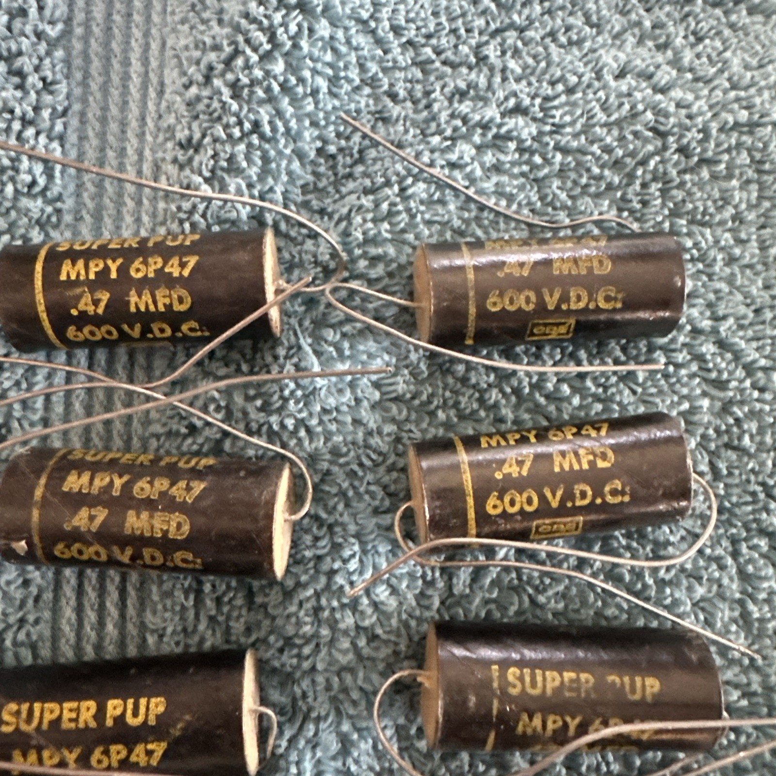 CORNELL-DUBILIER CDE SUPER PUP MPY6P47 CAPACITOR .47MFD 600VDC MYP 6P47 E1