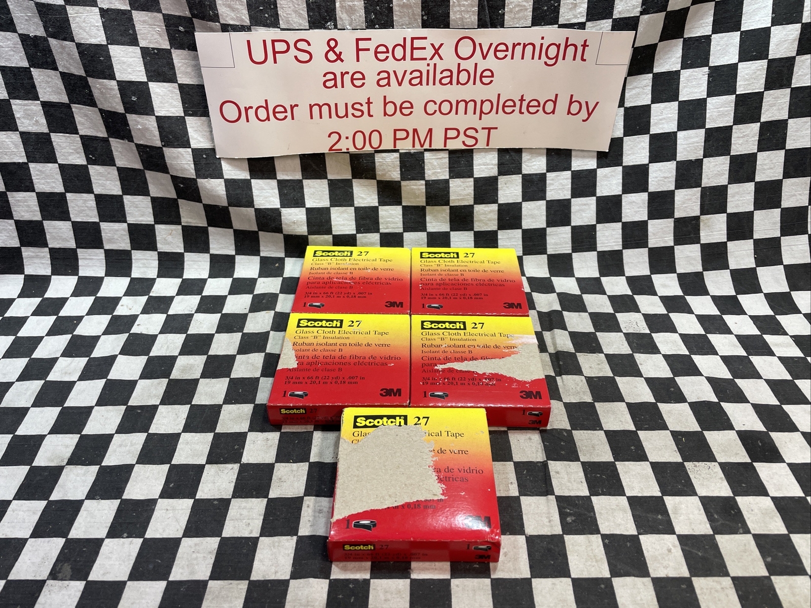 3M 27 Glass Cloth Electrical Tape 27 (LOT OF 5) SHIPSAMEDAY#102V6