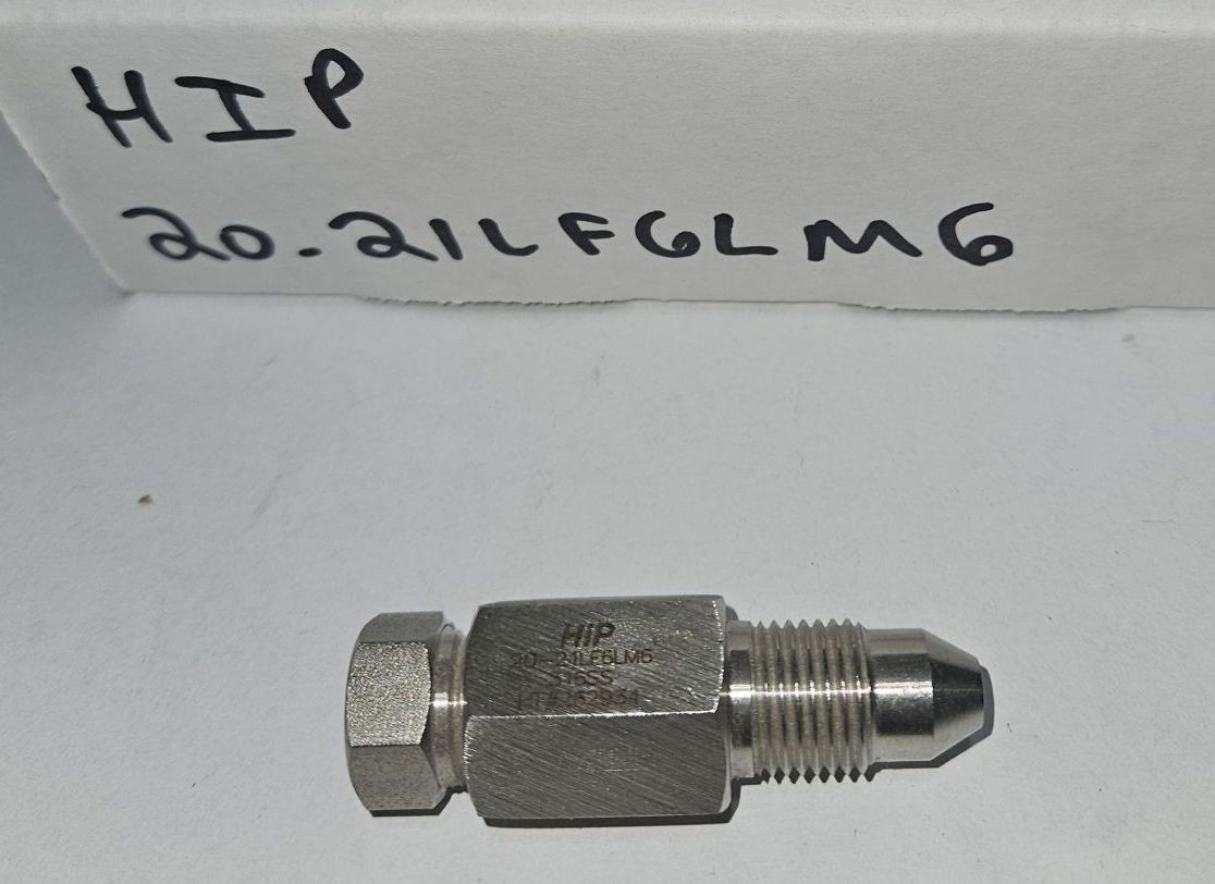 NEW 20-21LF6NMC HIP High Pressure Equipment 3/8” MP FEMALE to 3/8” MNPT