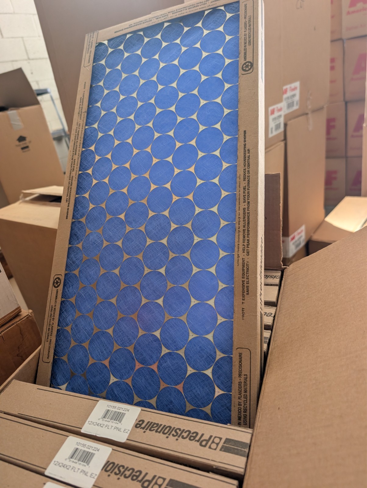 air filter 12x24x2 aaf flanders flat panel EZ 10155.021224