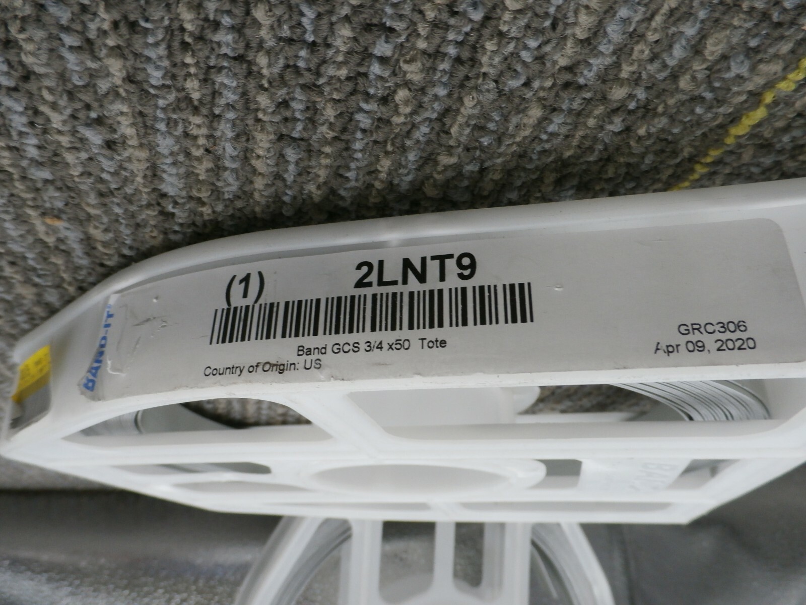 New Band-It Grc306 Carbon Steel Band,30 Mil,50 Ft. L 2lnt9 3/4 x 50′