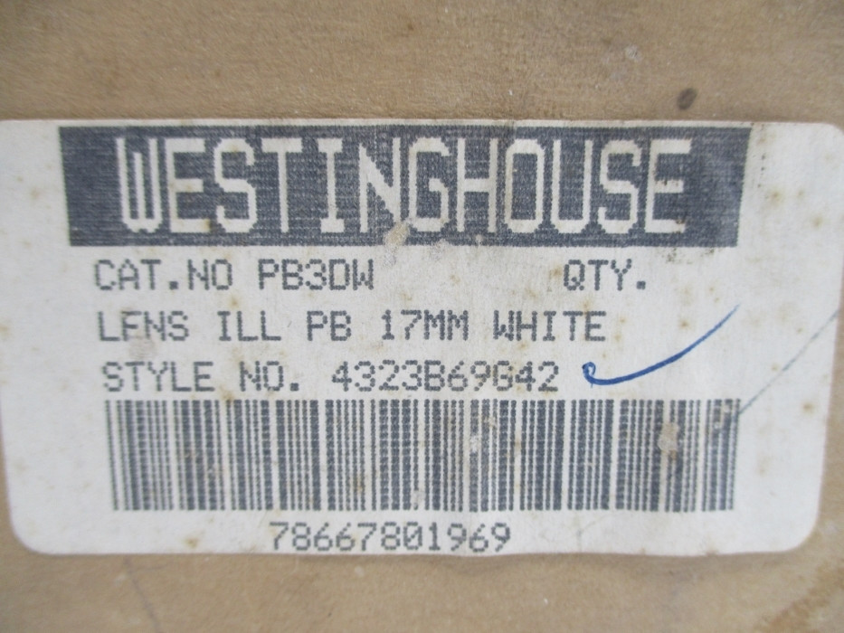 WESTINGHOUSE PB3DW 4323B69G42 (PKG OF 10) NSMP