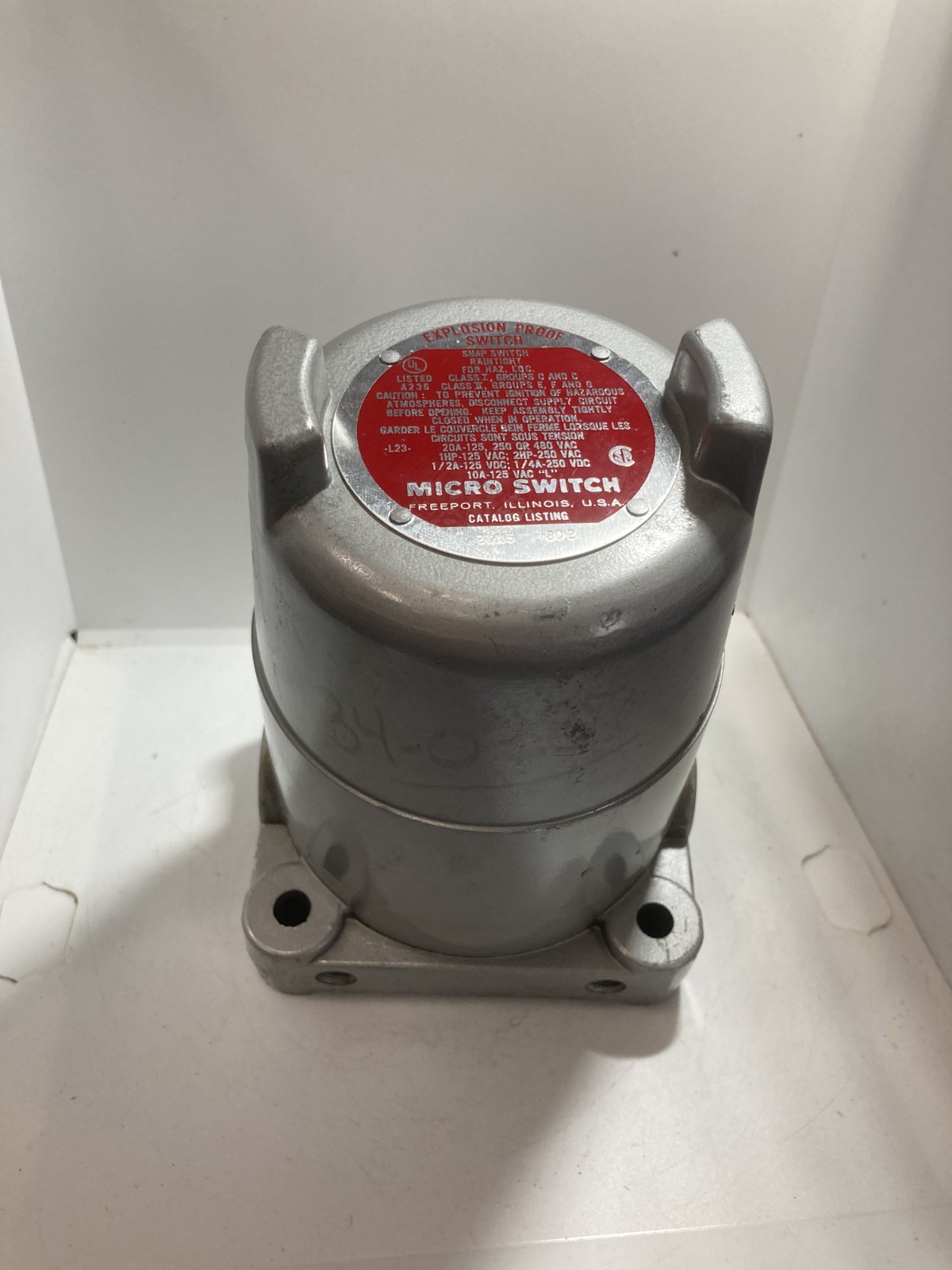 HONEYWELL 2CX5-7802 SNAP SWITCH EXPLOSION PROOF 20A-125, 250 OR 480V NNB