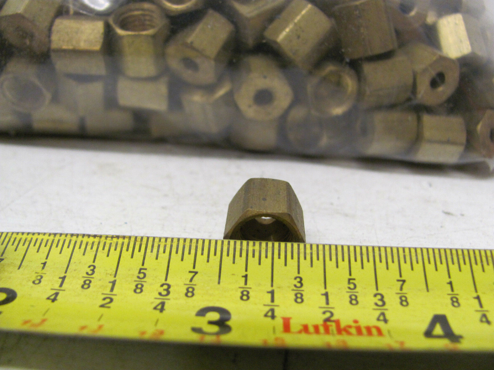 LOT OF +/-302 TYLOK BRASS NUTS FC RC 1/8″ NEW(OTHER)