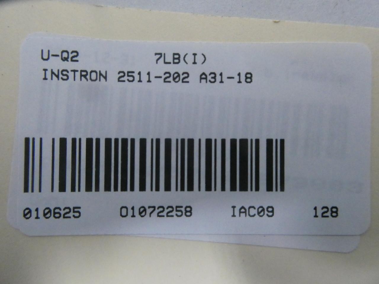 Instron 2511-202 A31-18 Compression Load Cell