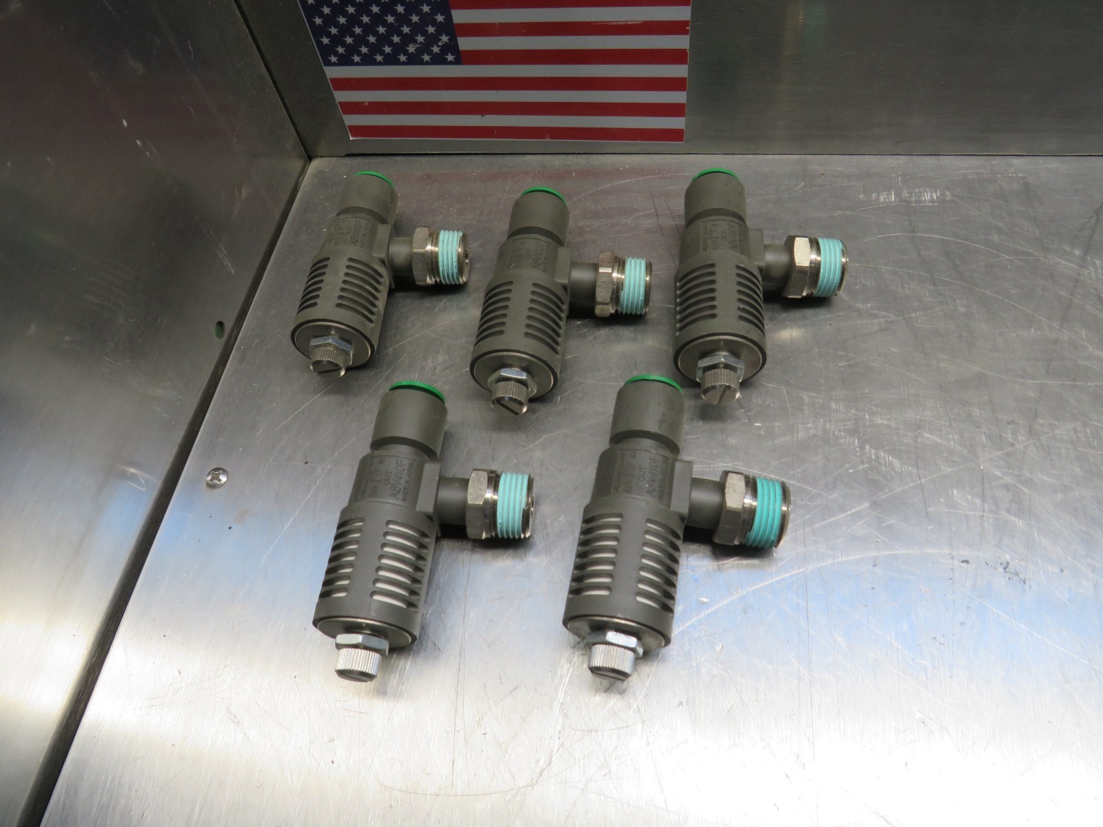 SMC ASV410F Speed Exhaust Controller 3/8 NPT Lot of 5!