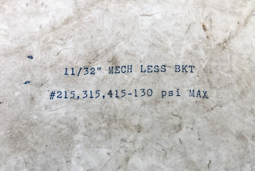 New Armstrong 11/32″ MECH LESS BKT Repair Kit #215 315 415 130psi Max