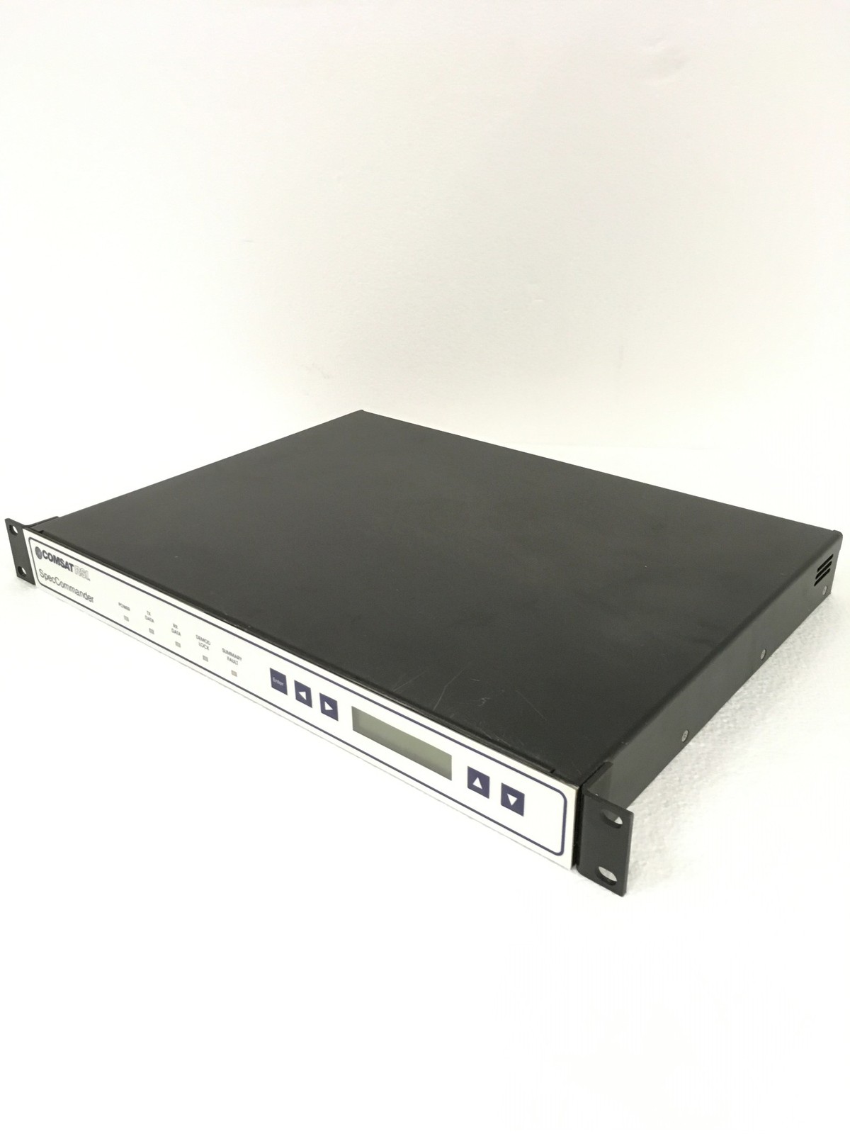 Comsat RSL SPEC Commander 100 Modem, 48V, 1.1A w/ Rack Mount Ears, WORKING