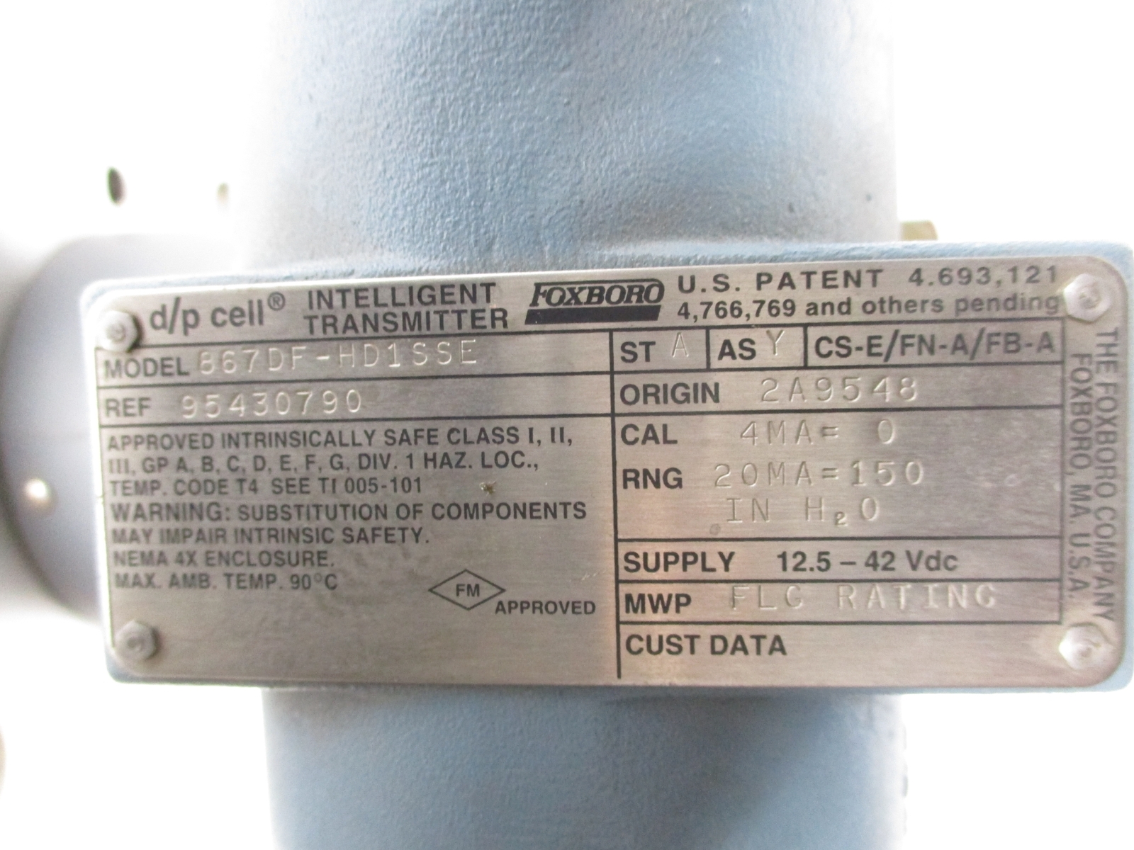 FOXBORO 867DF-HD1SSE NSNP