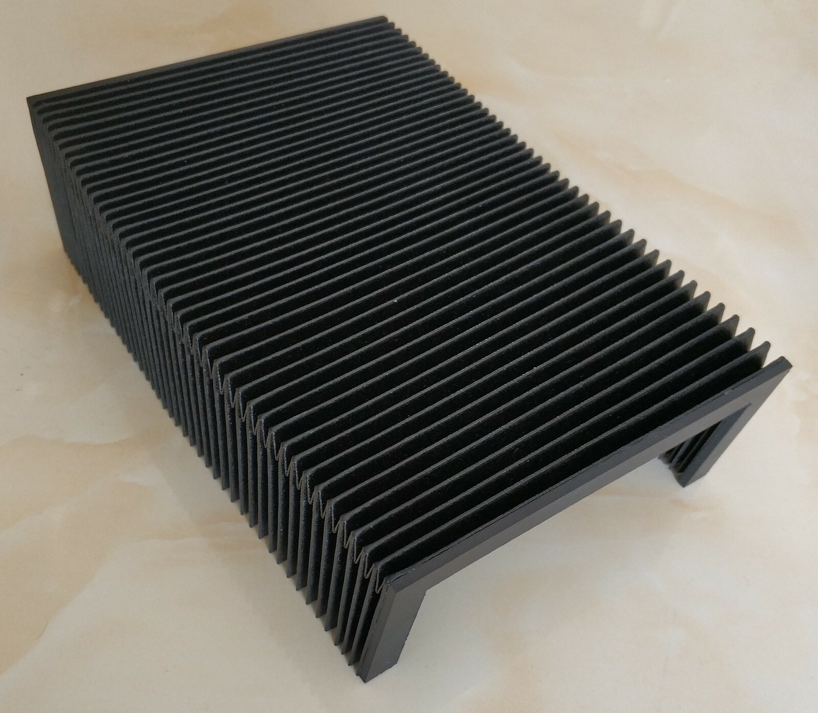 U shaped bellow cover for machine tools, 323mm x 101mm x Lmax 711mm-2 pcs