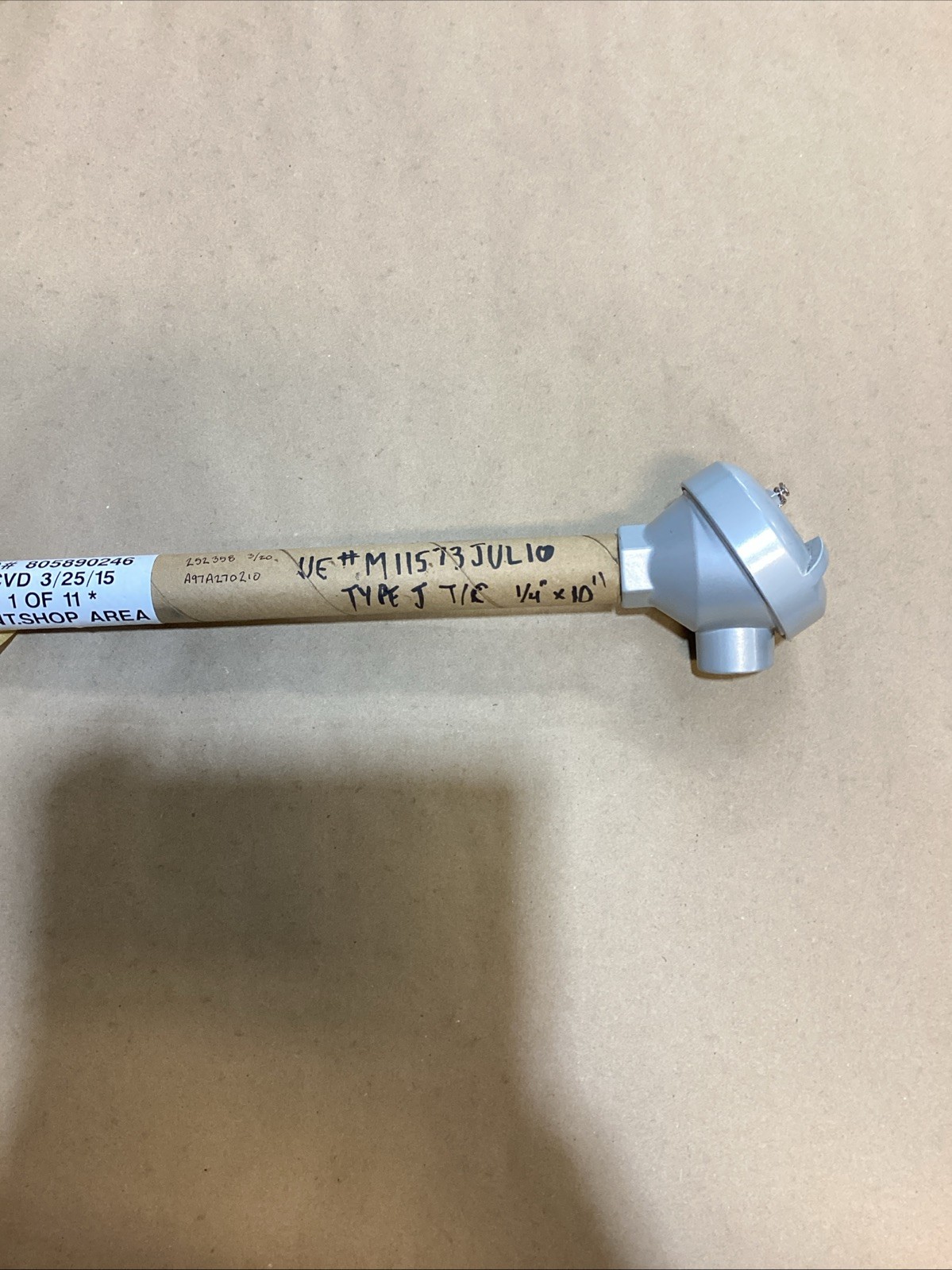 United Electric Controls Thermocouple UE MI1573JUL10 UEC 1512 10”