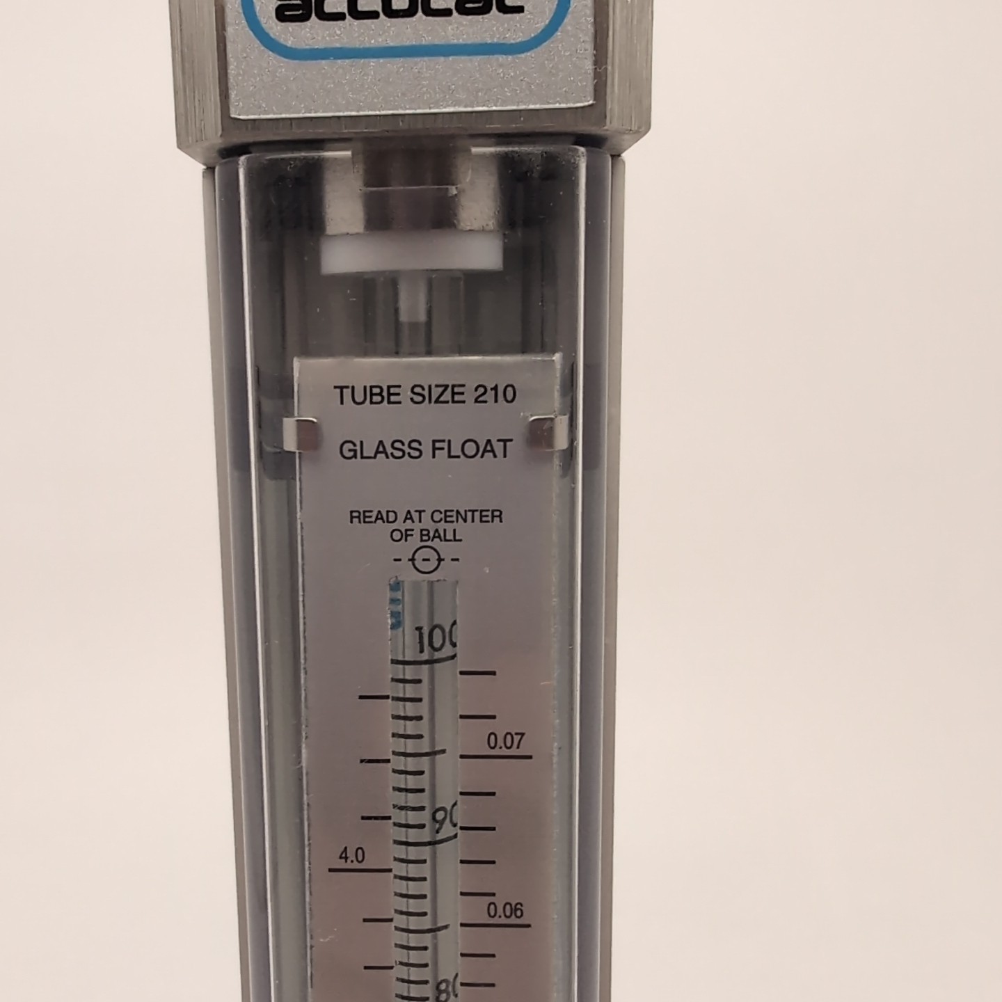 Gilmont Instruments Accucal GF-4552-1200 Direct-Reading Flow Meter Tube Size 210