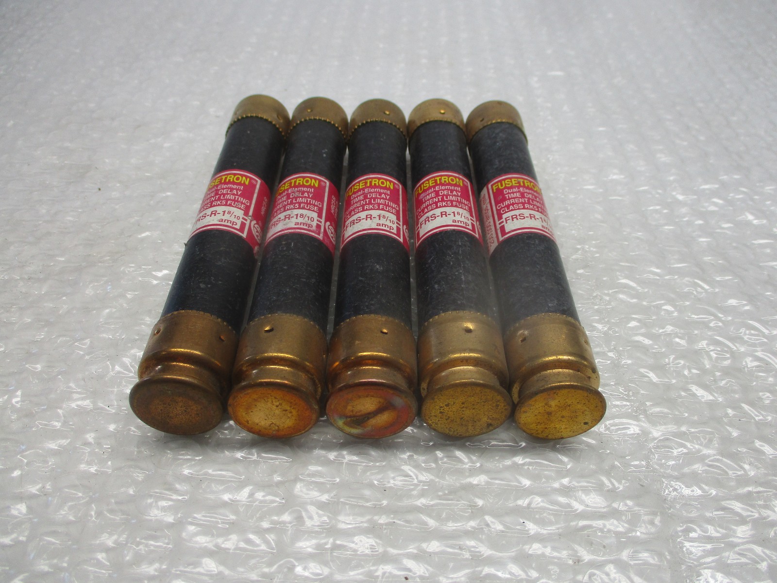 FUSETRON FRS-R-1-8/10 FUSE PINK LOT OF 5 NSNP