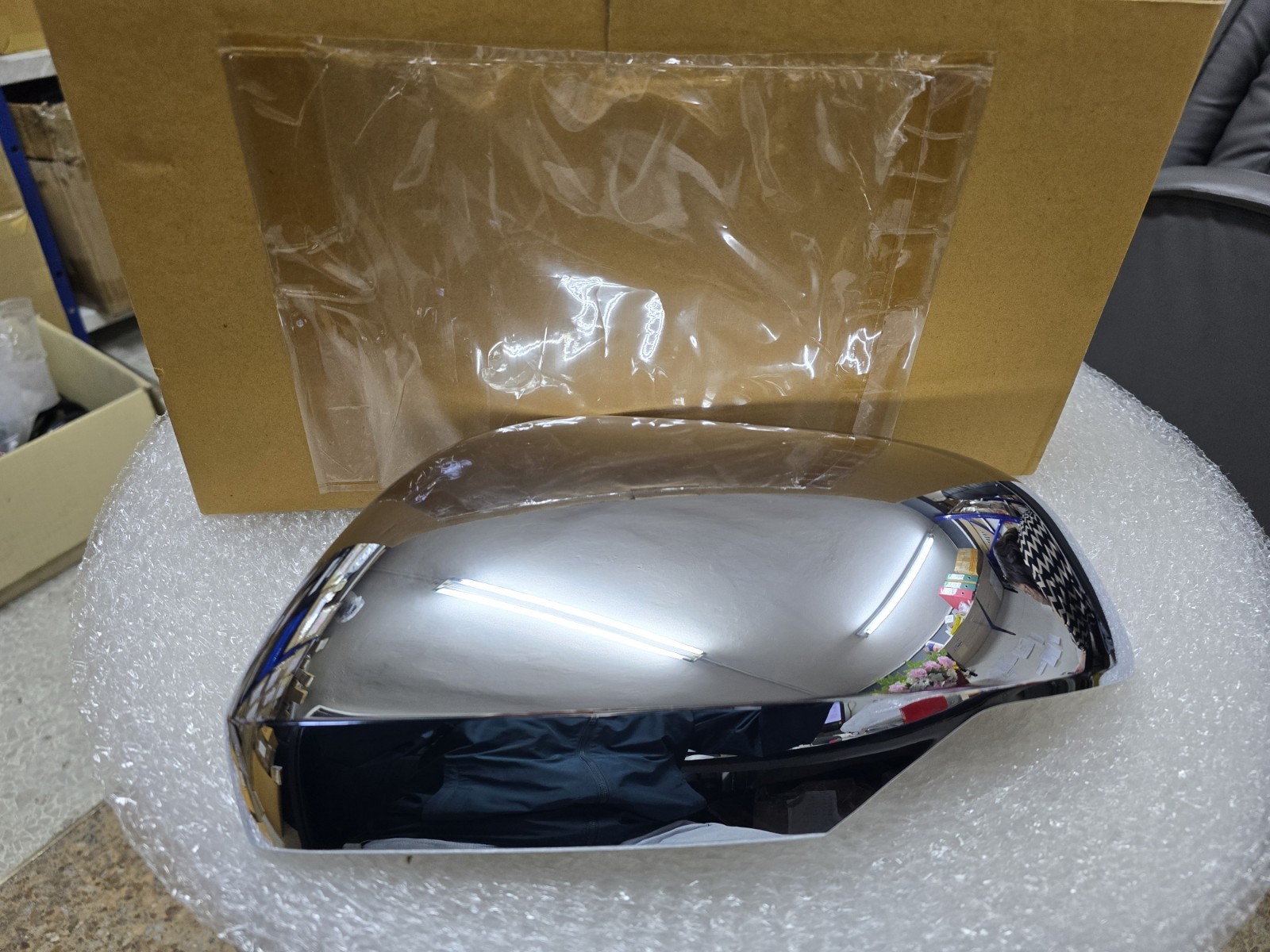 7632D715 LH SIDE CHROME WING MIRROR COVER FOR MITSUBISHI PAJERO SPORT