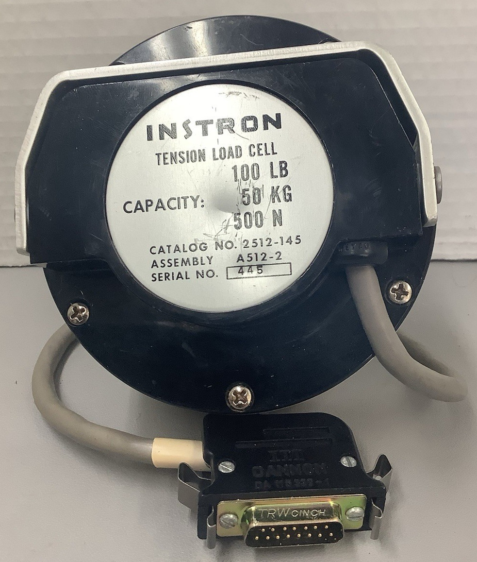 Instron 2512-145 A512-2 Tension Load Cell 100 Lb 50 kg (R77)