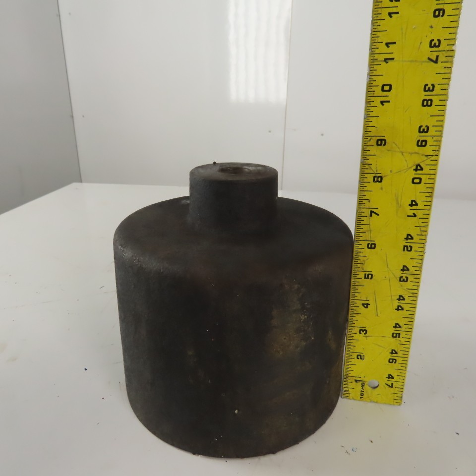 7-3/4″ High x 8″ Diameter Cast Iron Machine Riser Feet Counter Weight