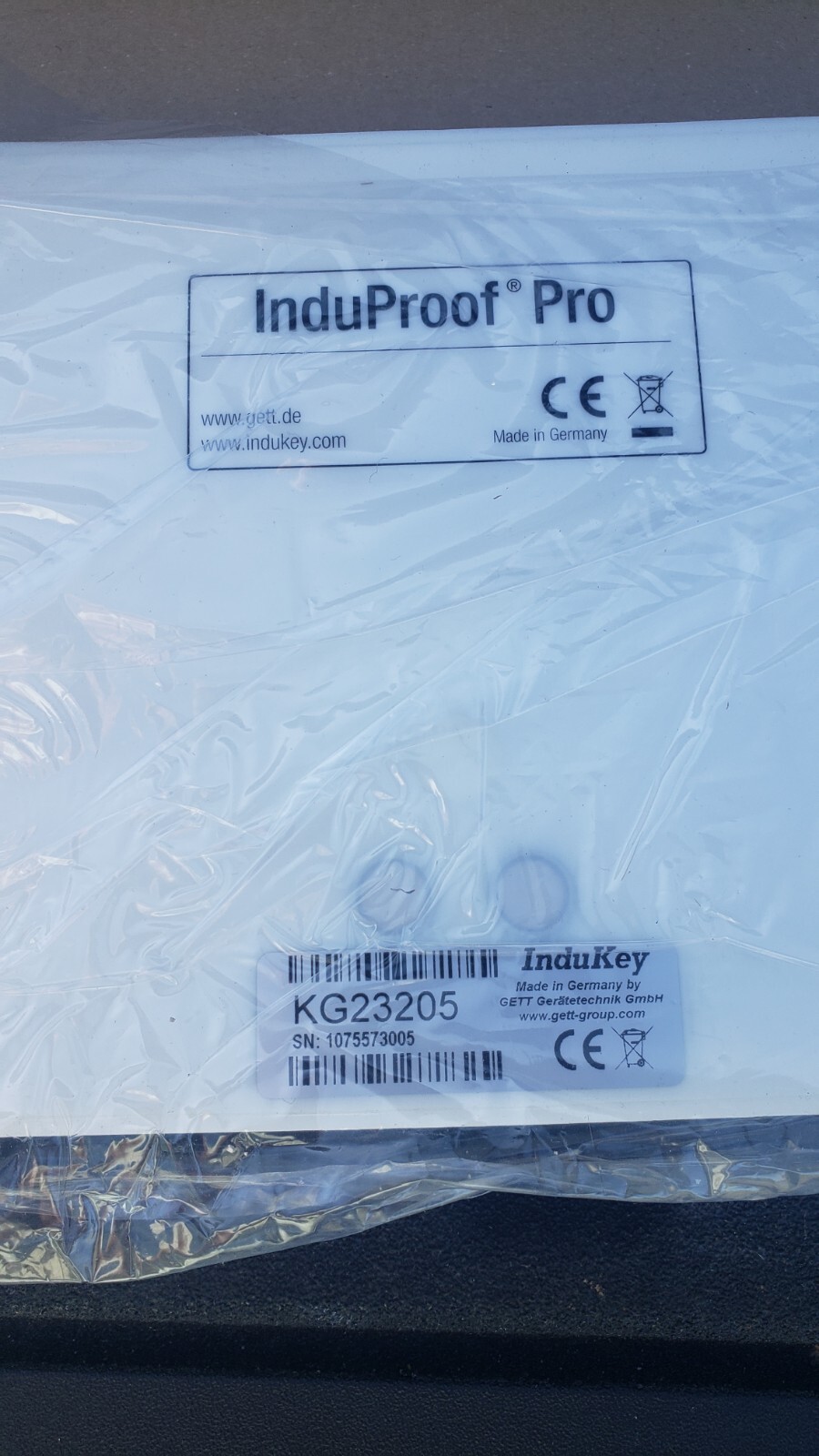GETT INDUKEY KG23205 InduProof Pro Keyboard USB Wired Backlit Made Germany Wh5