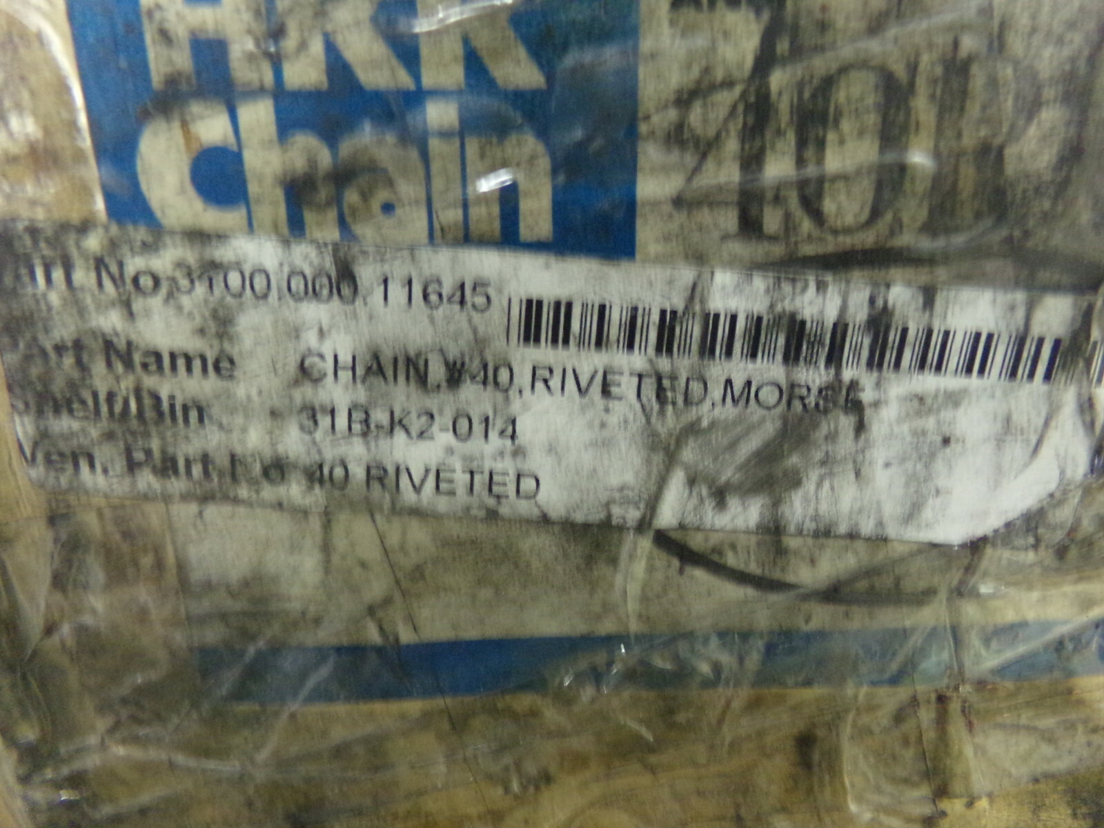 NEW HKK Chain 3100.000.11645 Chain # 40 Ven part No 40 Riveted *FREE SHIPPING*