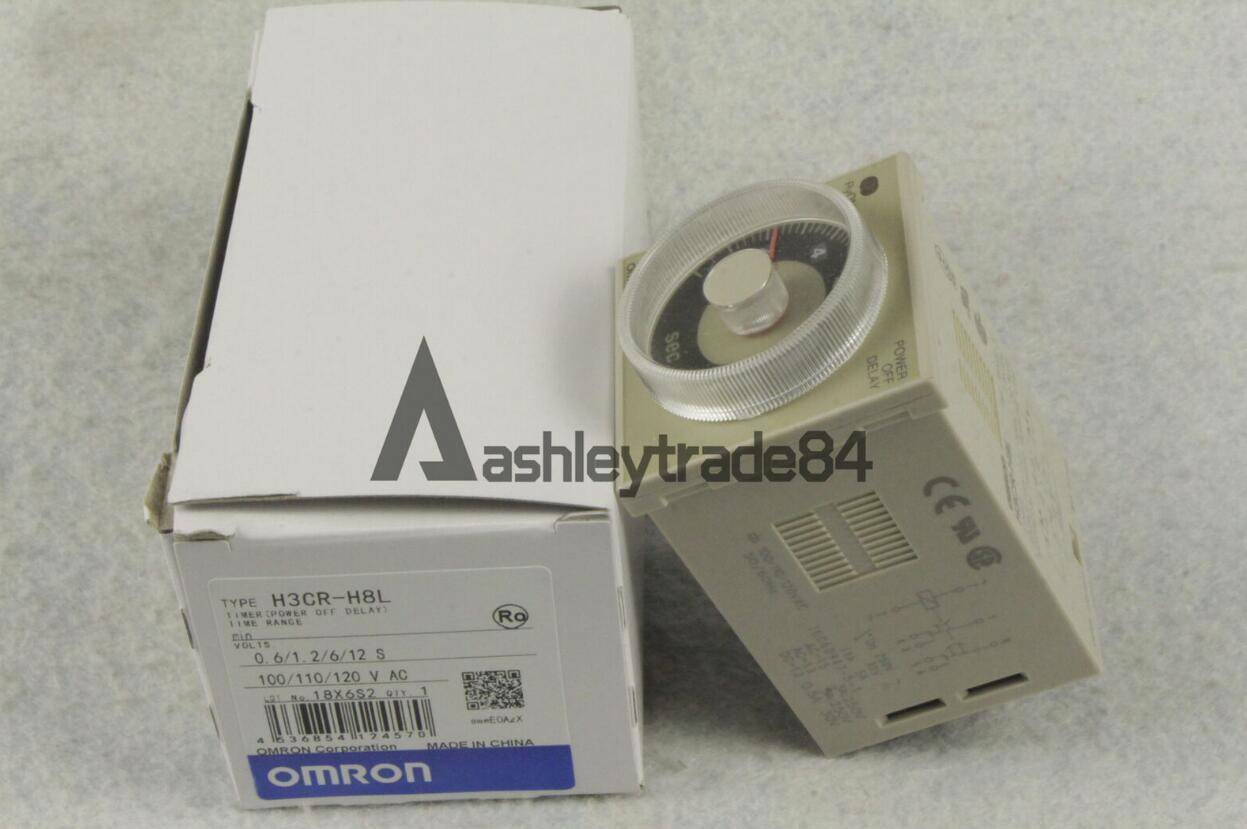 New One H3CR-H8L Omron H3CRH8L Timer Power OFF Delay 100-120VAC IN BOX New