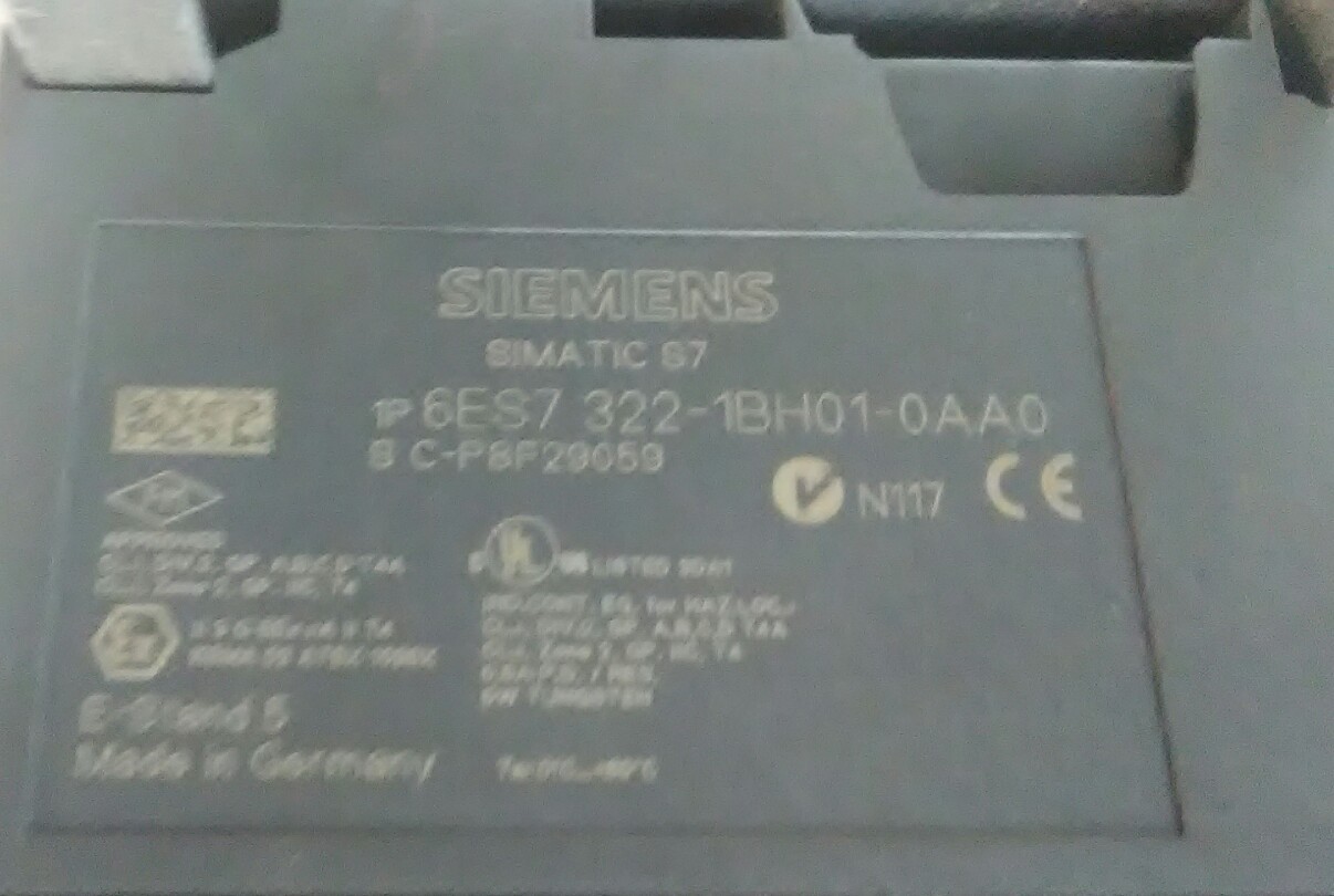 6ES7 390-1AE80-0AA0 153-1AA03-0XB0, 321-1BL00-0AA0, 1BH02, 1BL00, 1BH01 WARRANTY