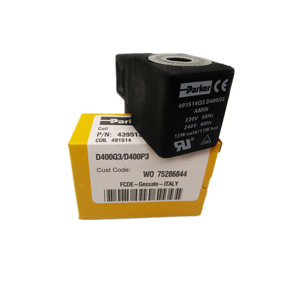 Parker Solenoid Valve Coil 491514Q3 D400Q3 AMIN 220-240V