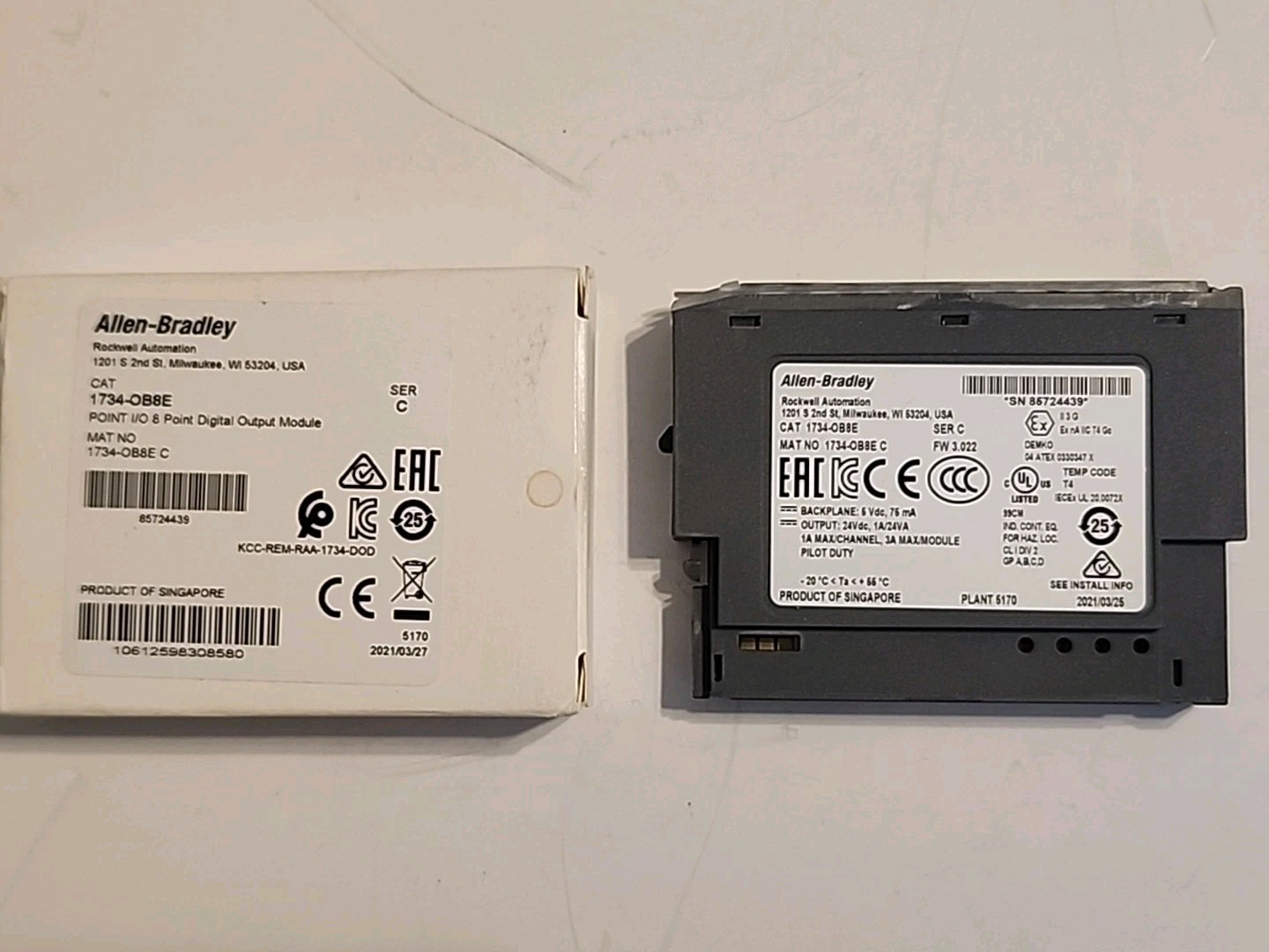 Allen Bradley 1734-0B8E MODULE SER C – Warranty & Free Shipping