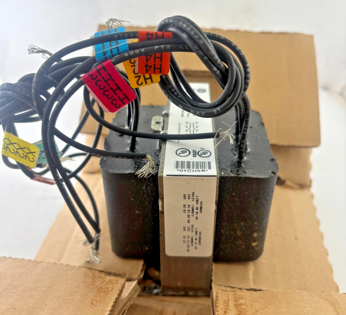 GE 9T58K1804 Core & Coil Transformer 120/240V 240/480V Single Phase Industrial