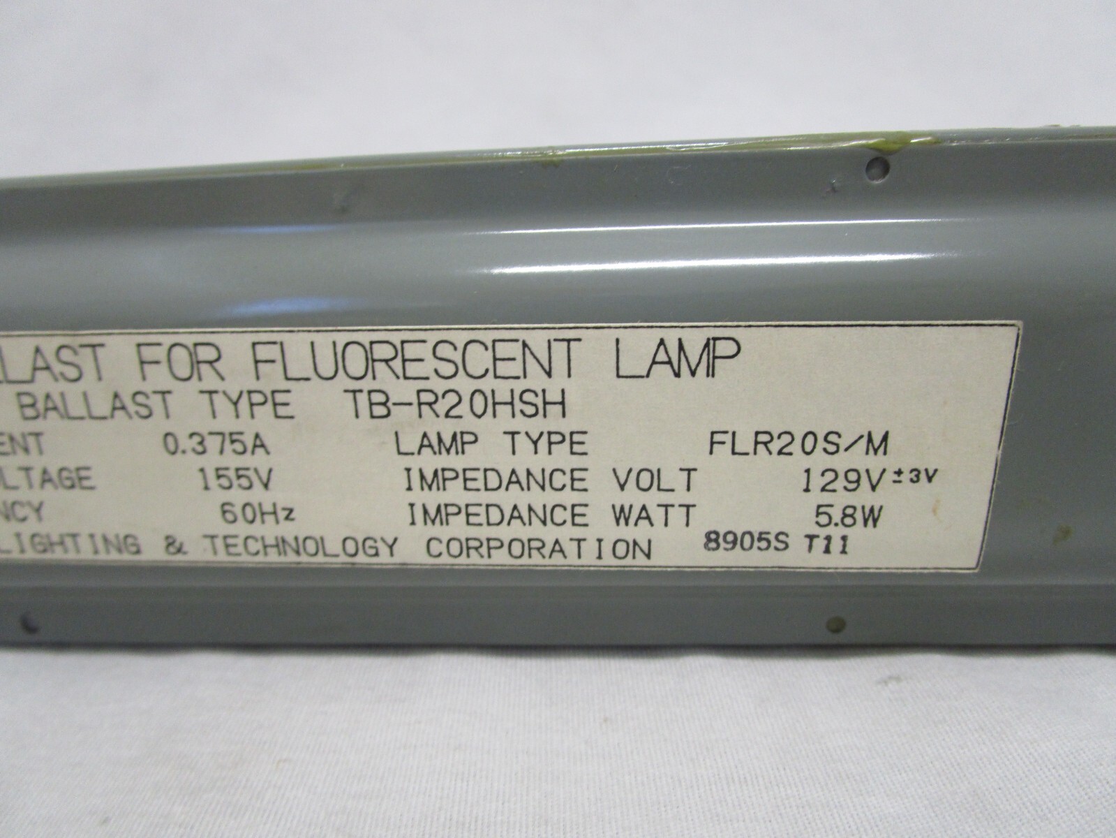 NEW TOSHIBA LIGHTING TB-R20HSH TEST BALLAST FOR FLR20S/M FLUORESCENT LAMP LIGHT