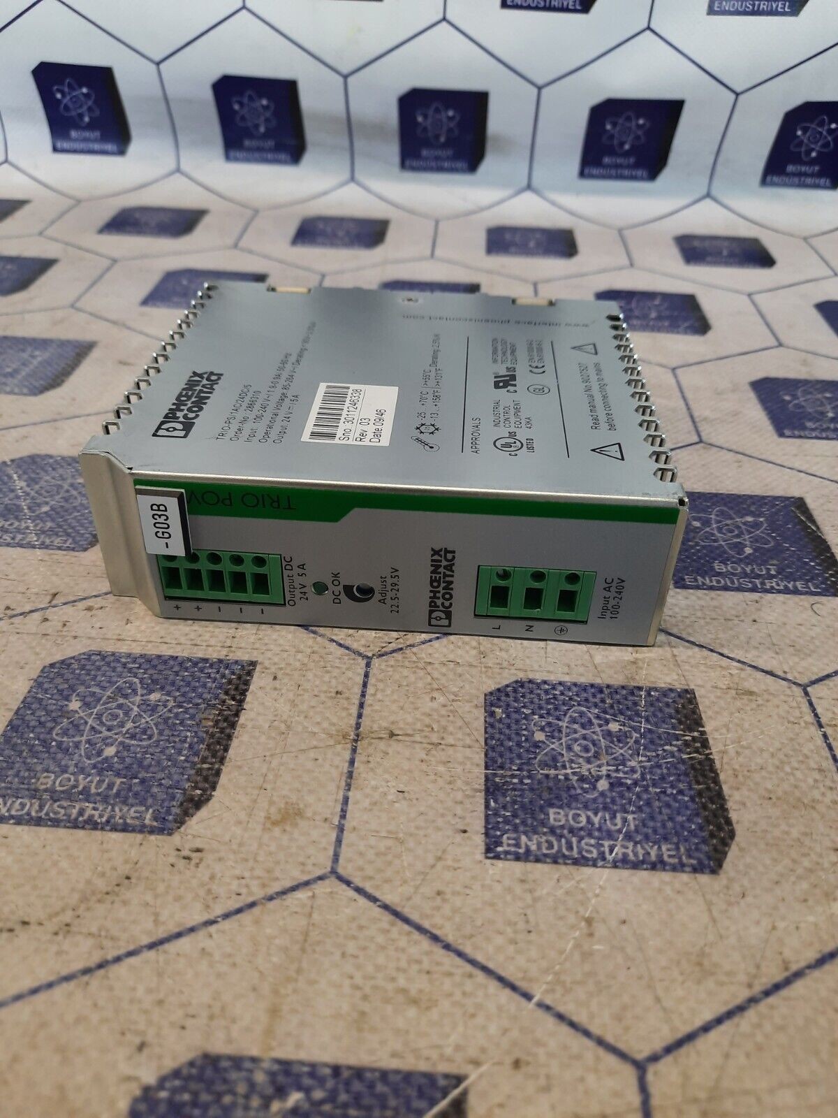 PHOENIX CONTACT TRIO-PS/1AC/24DC/5 – 2866310 POWER SUPPLY MODULE