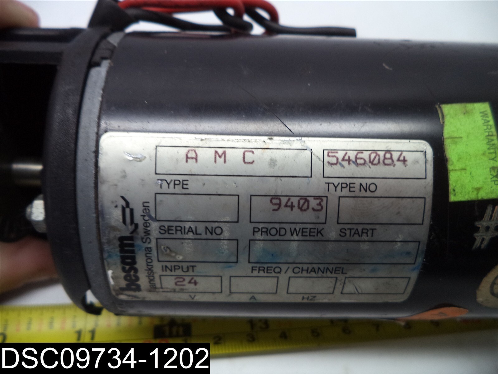 PARTS & REPAIR AMC 546084 Besam Electric Motor