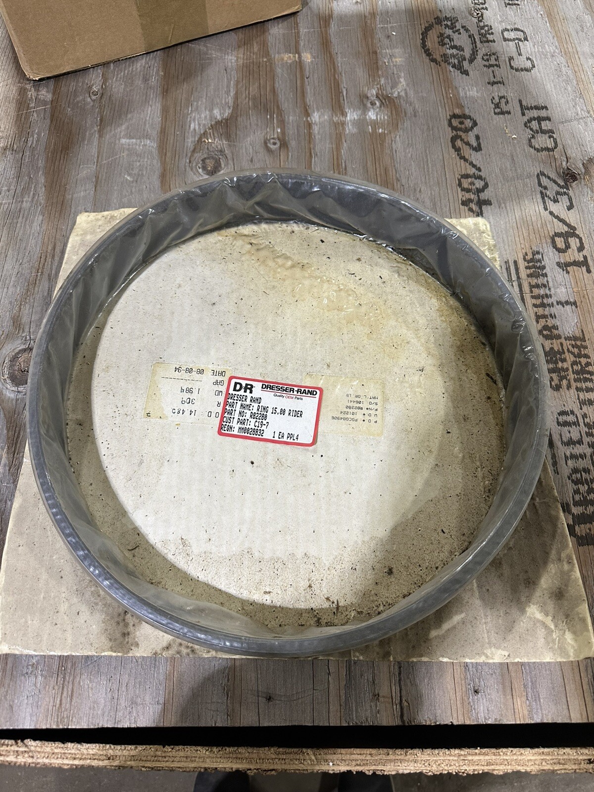 Ingersoll Dresser Rand RING 15.00 RIDER PART #R82280 FREE SHIPPING
