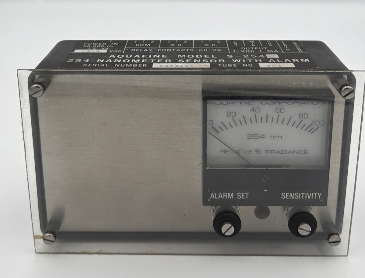 AQUAFINE S-254C NANOMETER SENSOR WITH ALARM