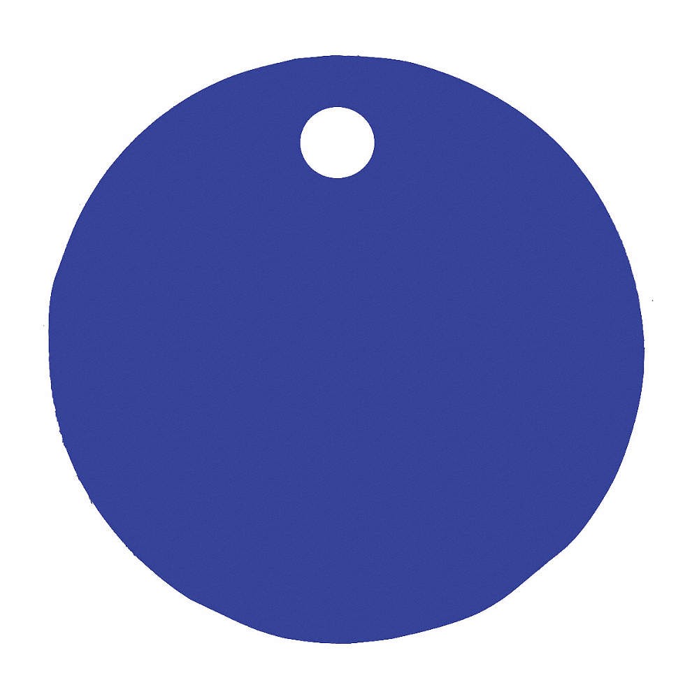 C.H. HANSON 43016 Blank Tag,Aluminum,3in H,3in W,Blue,PK5 20LR69