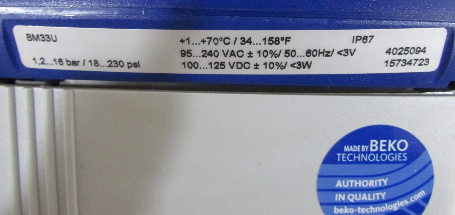 Beko BM33U Compressor Drain Condensation 4025094
