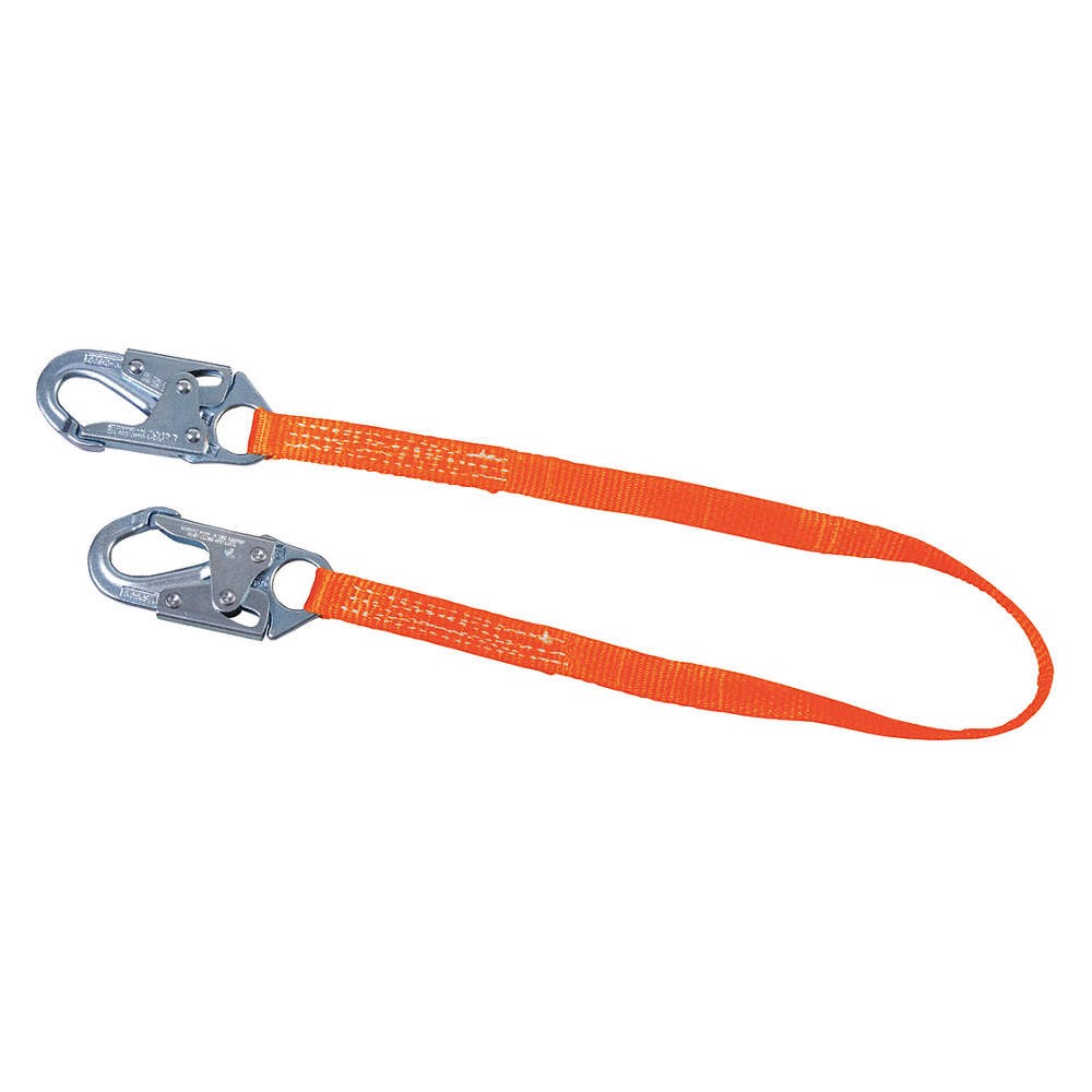 HONEYWELL MILLER T9111W-Z7/6FTAF Positioning Lanyard,Orange,Fixed 20C113