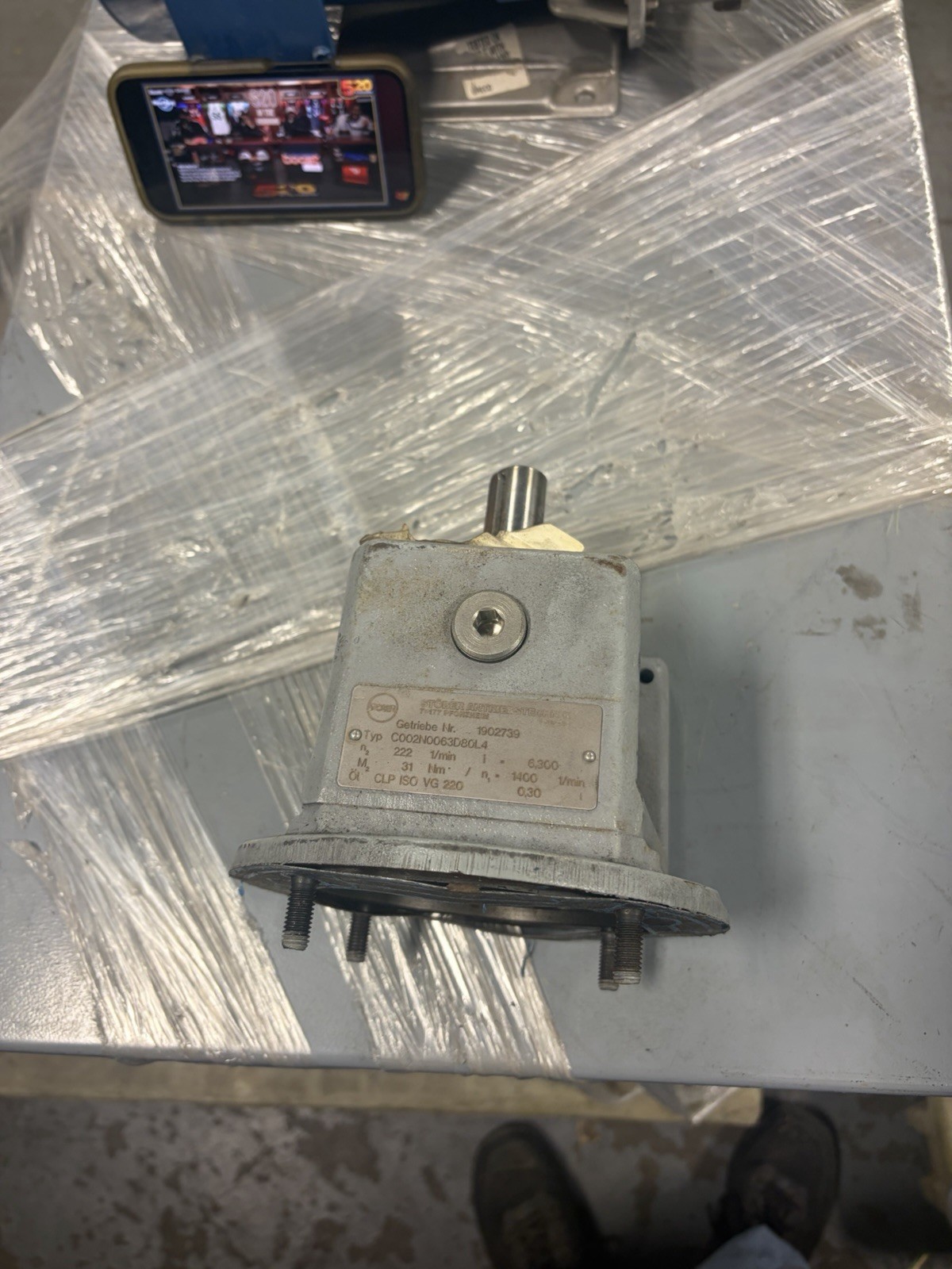 Stober Type C002N0063D80L4 Gear Box USED